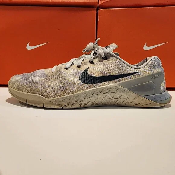 Nike Metcon AMP Digi-Camo🔥Men's Sz 13 Gym Training Grey Shoes 852928-100